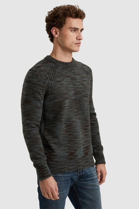 Cast Iron crewneck regular fit soft space bl